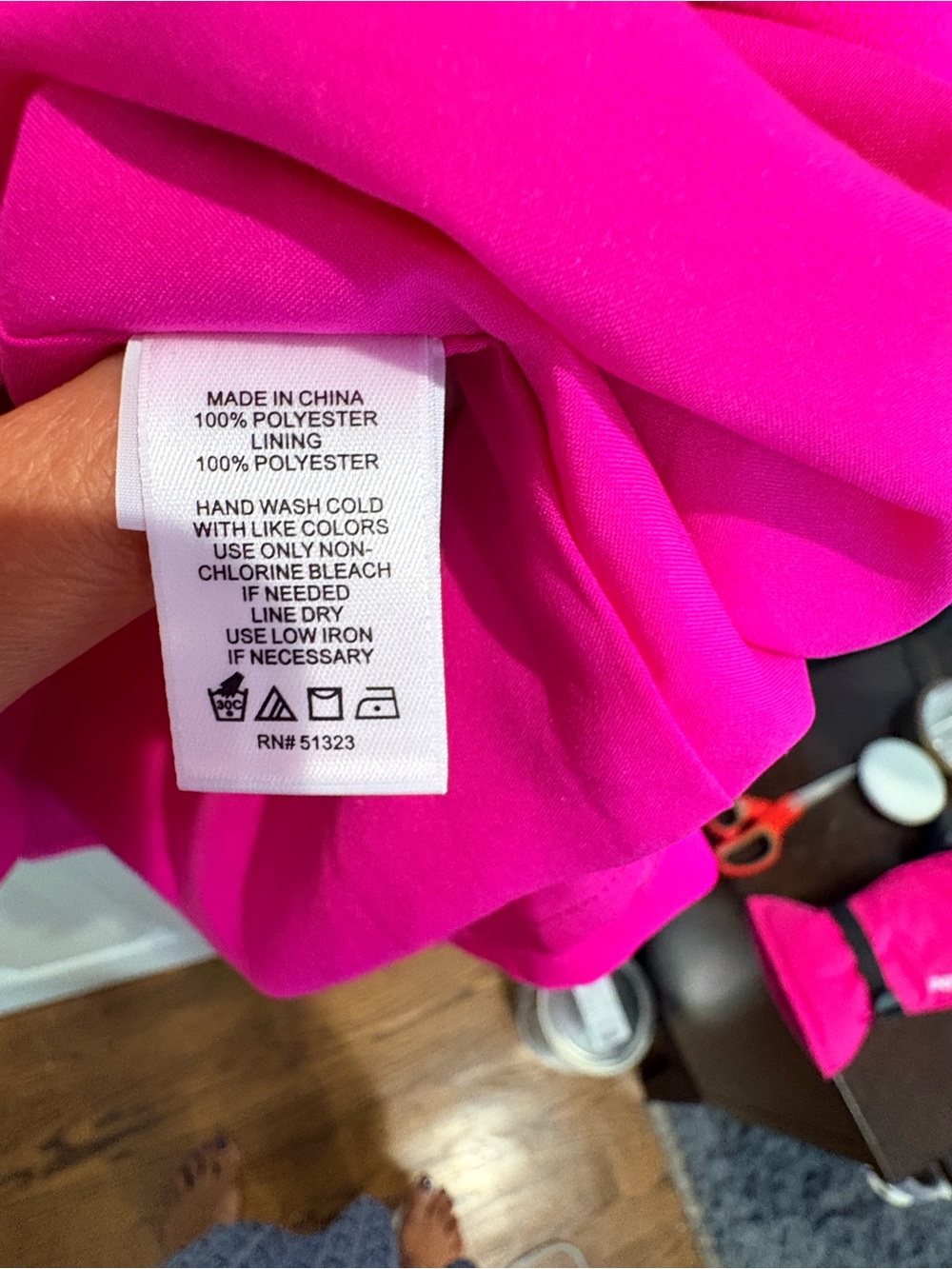 CeCe Bright Pink Tie-Sleeve Shift Dress – Size 18W - Picture 6 of 6